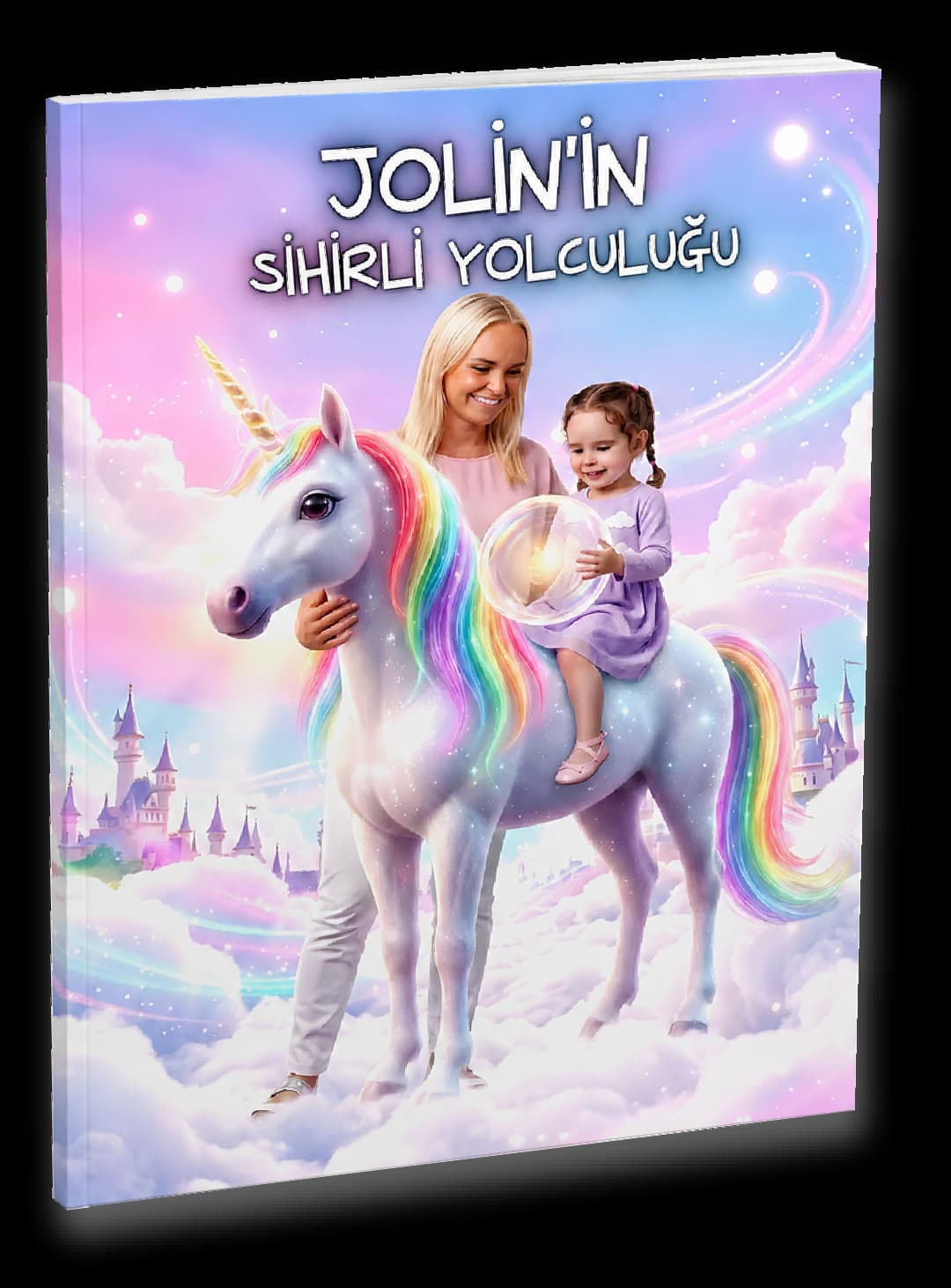 Princess and unicorn adventure personalized story book carousel image